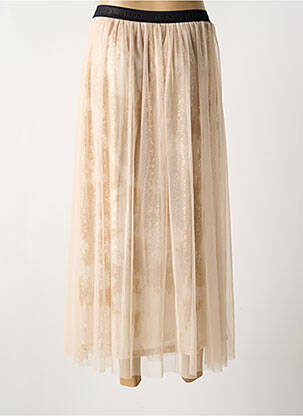 Jupe longue coupe fluide beige LIU JO femme