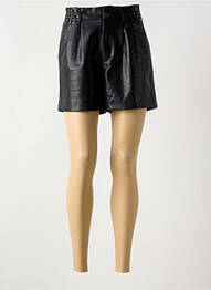 Short taille à pinces taille haute noir FREEMAN T.PORTER femme