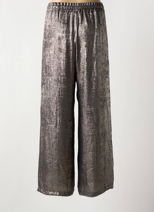 Pantalon large coupe fluide taille normale argent PLEASE femme