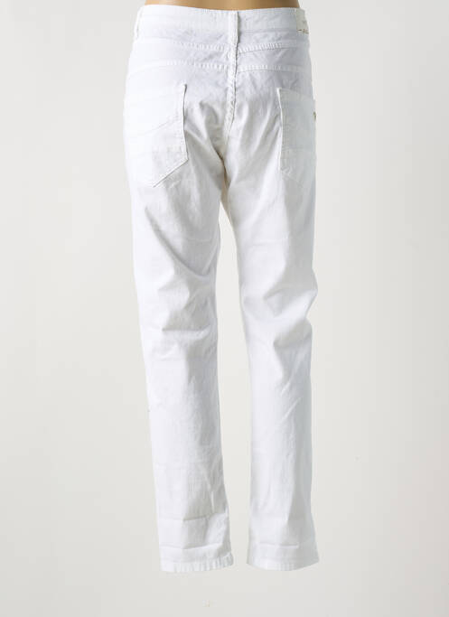 Jeans coupe slim blanc PLEASE femme