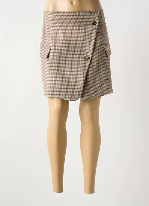 Jupe courte beige IMPERIAL pour femme