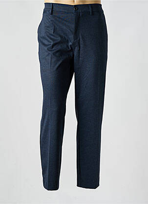 Pantalon chino tissage chiné taille normale bleu LE TEMPS DES CERISES homme