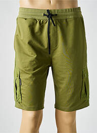 Bermuda taille élastique taille normale vert DOUBLEHOOD homme