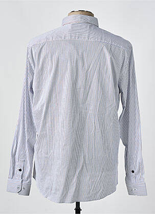 Chemise manches longues manches longues bleu BENSON & CHERRY homme