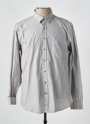 Chemise manches longues gris BENSON & CHERRY pour homme