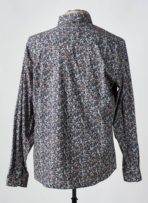 Chemise manches longues bleu BENSON & CHERRY pour homme