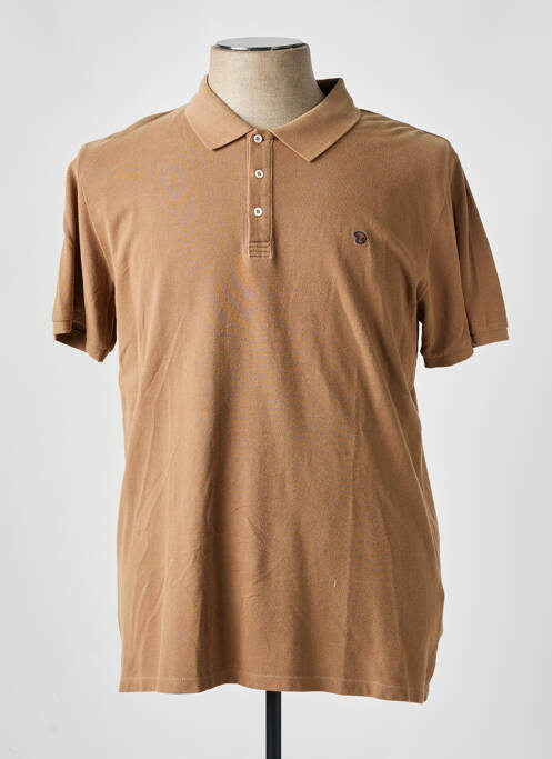 Polo marron BENSON & CHERRY pour homme