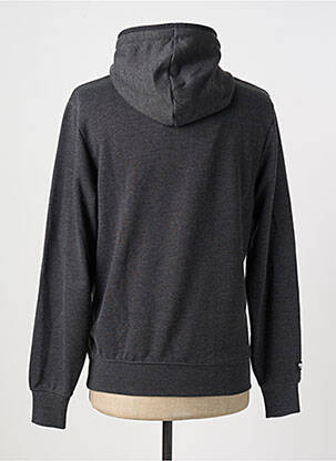 Sweat-shirt à capuche tissage jersey manches longues gris HELVETICA homme