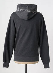 Sweat-shirt à capuche gris HELVETICA pour homme seconde vue