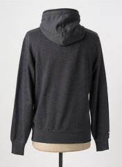 Sweat-shirt à capuche gris HELVETICA pour homme seconde vue