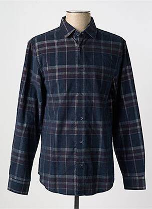 Chemise manches longues manches longues bleu ARMANI EXCHANGE homme