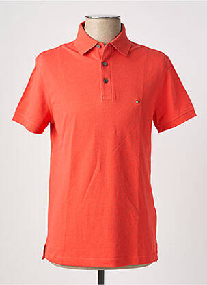 Polo stretch manches courtes orange TOMMY HILFIGER homme