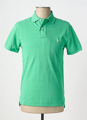Polo stretch manches courtes vert RALPH LAUREN homme