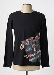 T-shirt noir GUESS pour garçon seconde vue