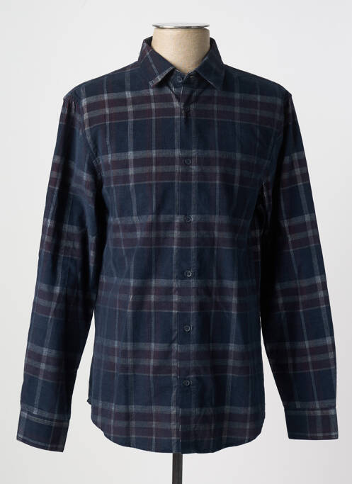 Chemise manches longues manches longues bleu ARMANI EXCHANGE homme