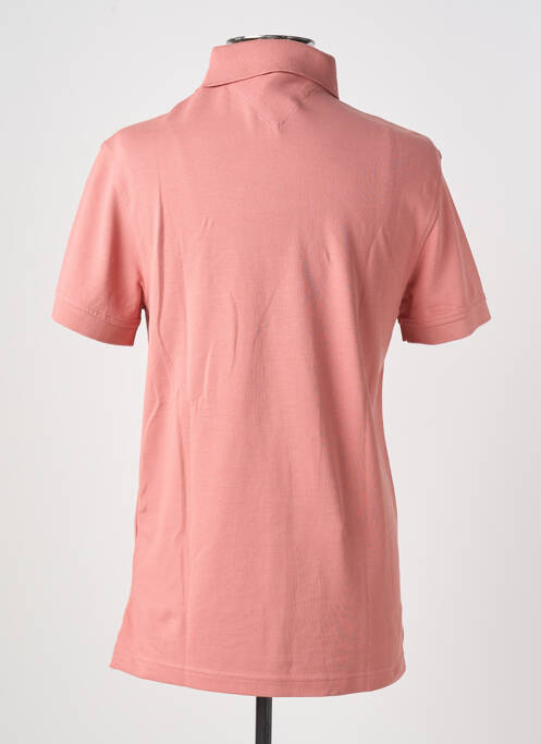 Polo stretch manches courtes rose TOMMY HILFIGER homme