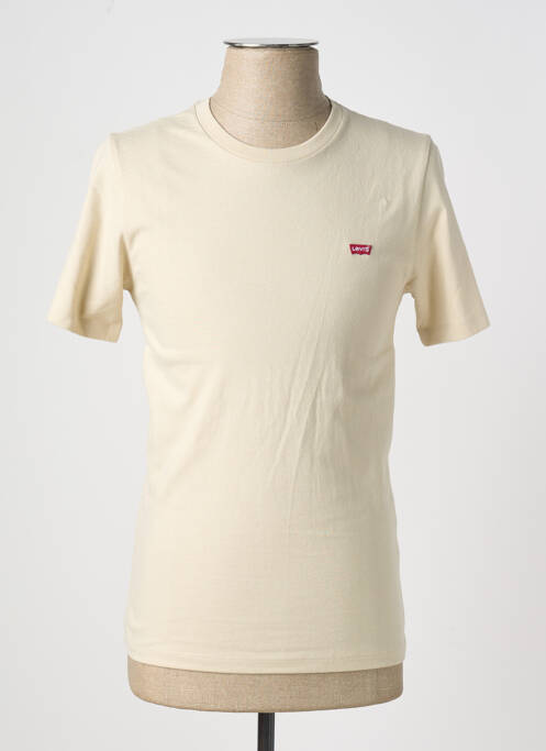 T-shirt broderie manches courtes beige LEVIS homme