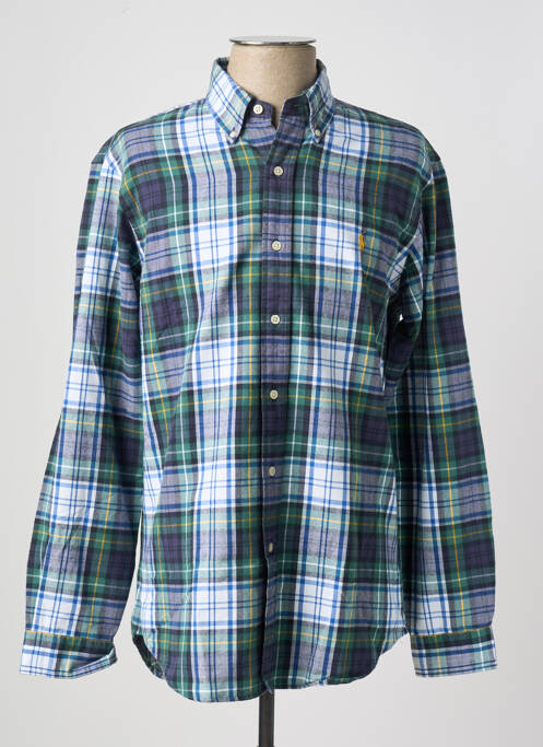 Chemise manches longues bleu RALPH LAUREN pour homme