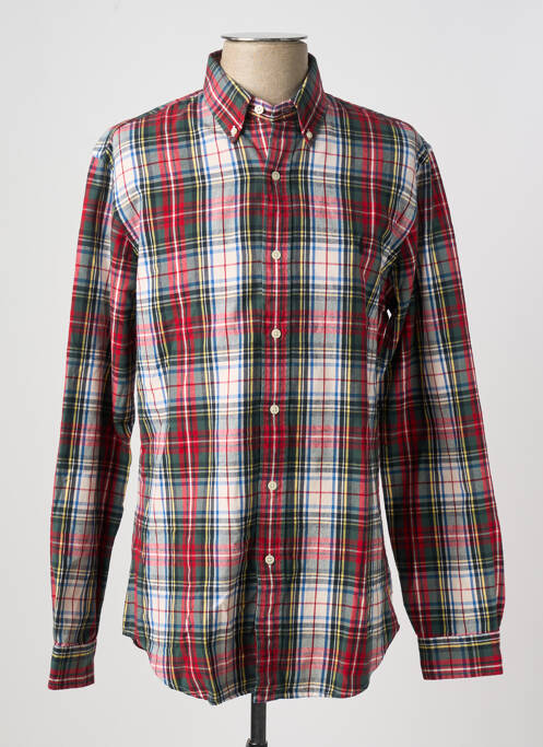 Chemise manches longues rouge RALPH LAUREN pour homme