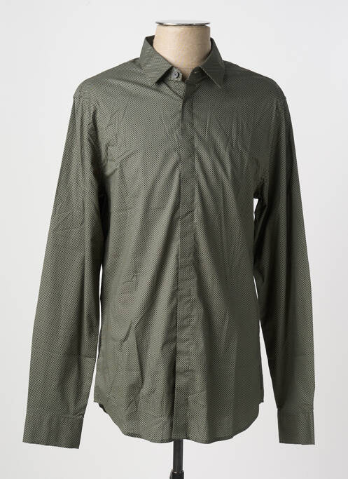Chemise manches longues vert ARMANI EXCHANGE pour homme