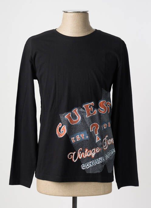 T-shirt noir GUESS pour garçon