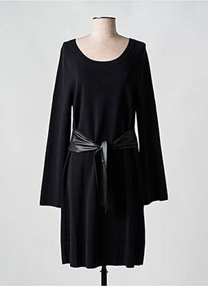 Robe mi-longue manches longues manches longues noir LIU  JO femme