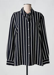 Chemisier imprimé fantaisie manches longues noir TOMMY HILFIGER femme