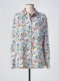 Chemisier imprimé fantaisie manches longues blanc TOMMY HILFIGER femme