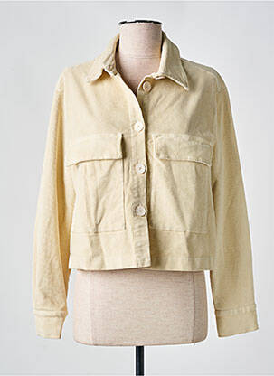 Veste casual coupe droite jaune PLEASE femme