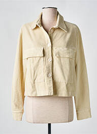 Veste casual coupe droite jaune PLEASE femme