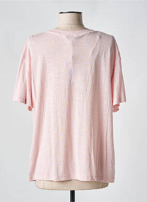 T-shirt coupe droite manches courtes rose TOMMY HILFIGER femme