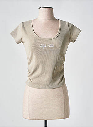 Top manches courtes manches courtes beige PROJECT X PARIS femme