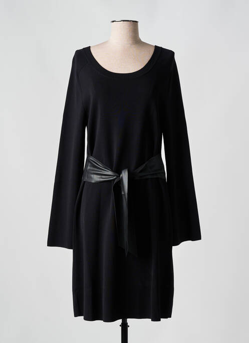 Robe mi-longue manches longues manches longues noir LIU  JO femme