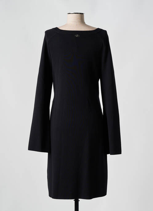 Robe mi-longue manches longues manches longues noir LIU  JO femme