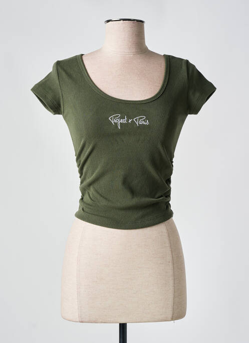 Top manches courtes manches courtes vert PROJECT X PARIS femme