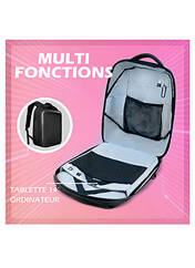 Sac à dos noir SPIN BALENCE pour femme seconde vue