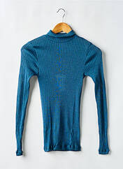 Pull col roulé bleu LISANZA pour femme seconde vue