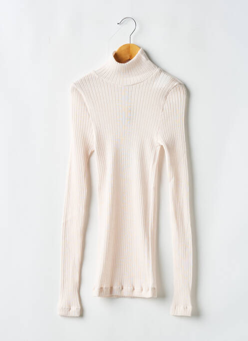 Pull col roulé beige LISANZA pour femme
