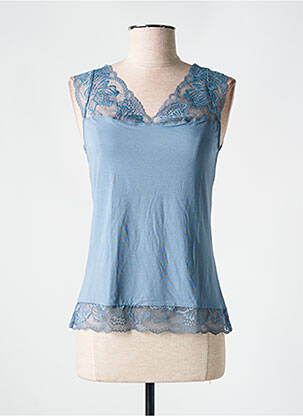 Top stretch sans manche bleu SIMONE PERELE femme
