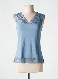 Top stretch sans manche bleu SIMONE PERELE femme