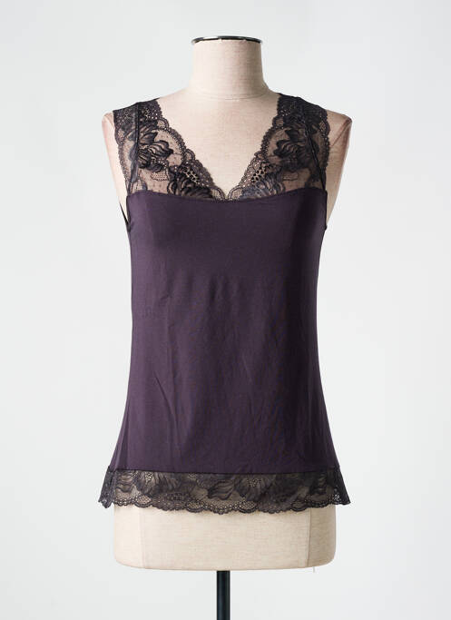 Top stretch sans manche violet SIMONE PERELE femme