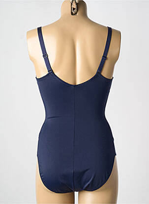 Body lingerie fermeture agrafe bleu ANTINEA femme