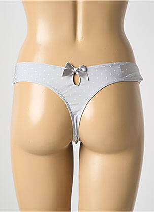 Tanga dentelle gris LISE CHARMEL femme
