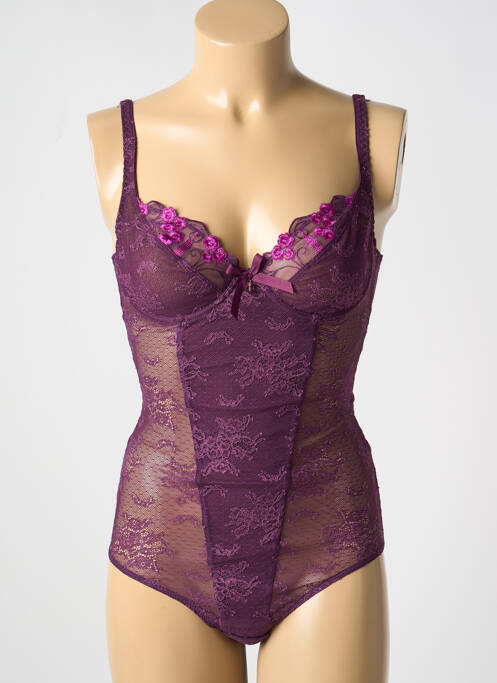 Body lingerie violet ANTINEA pour femme