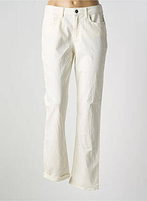 Jeans coupe droite taille normale taille normale beige GUY DUBOUIS femme