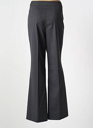 Pantalon flare taille à pinces taille haute gris DUO femme