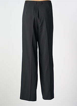 Pantalon droit tissage crêpe taille normale noir FE EDITION femme