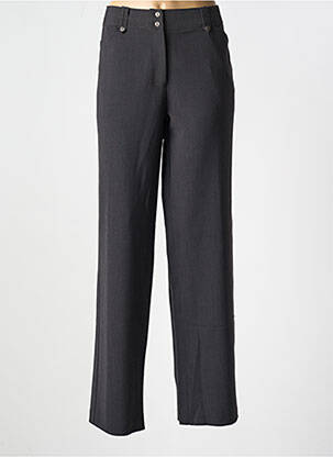 Pantalon droit taille à pinces taille normale gris FIGURE LIBRE femme