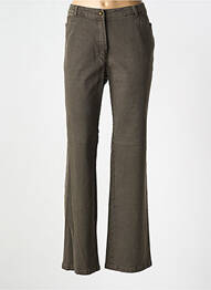 Jean coupe flare stretch taille normale marron FRANK EDEN femme