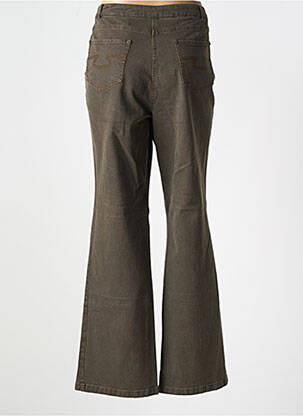 Jean coupe flare stretch taille normale marron FRANK EDEN femme
